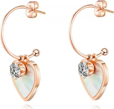 Produktbild von Ohrringe Amalia - Gold/Rosa für jeden Anlass KP15258