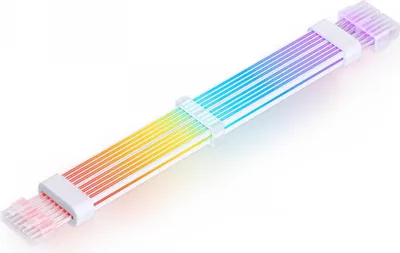 Produktbild von Jonsbo 2x8-Pin Light Cable Weiß Beleuchtetes Kabel für RGB-Individualisierung