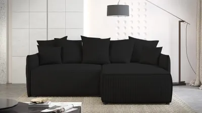 Obrázek produktu pro Trojmístná sedací souprava YRSA - černá