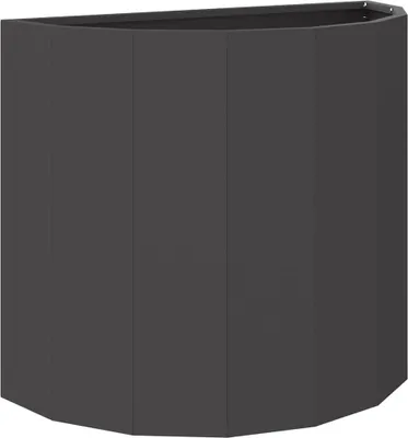 Obrázek produktu pro vidaXL květináč černý 60 x 30 x 50 cm ocelový