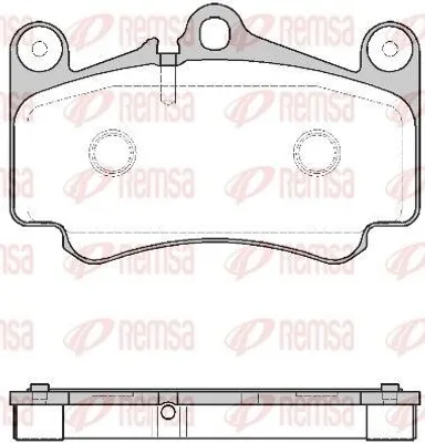 Produktbild von REMSA Bremsbeläge Satz Vorne Bremsklötze für PORSCHE 911 (996) 0981.00