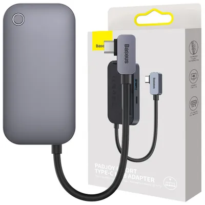 Produktbild von Baseus PadJoy 6, USB Typ-C, 3.5mm, HDMI, USB Typ-C, MicroSD (TransFlash), SD, 500 Mbit/s, 60 Hz, 3840 x 2160 Pixel