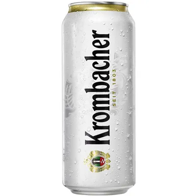 Immagine prodotto di Birra Krombacher Pilsener monouso in una pratica lattina da 500 ml