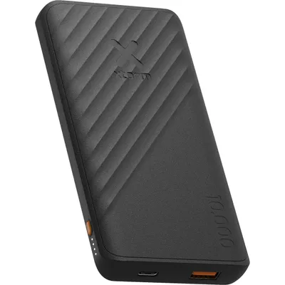 Produktbild von Xtorm 15W FastCharge Go2 Powerbank 10.000 - Holzkohle-Schwarz, 10000 mAh, Lithium Polymer (LiPo), Anthrazit