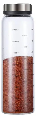 Salz- und Pfefferstreuer, 500 ml, Glas, verstellbare Öffnungen