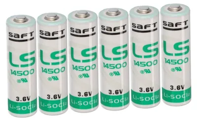 Immagine prodotto di 6x Batteria Saft al litio 3,6V LS14500 AA - Cellula