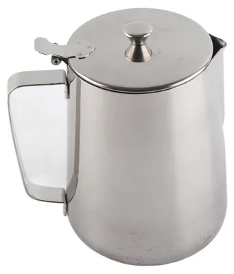Edelstahl-Melkkännchen mit Deckel, 2000 ml