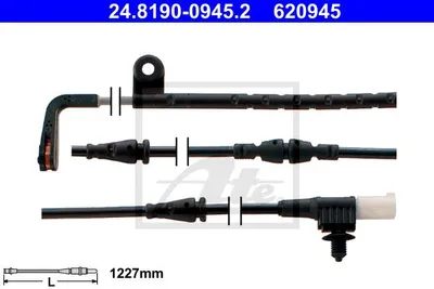 Produktbild von ATE 24.8190-0945.2 Warnkontakt Bremsbelagverschleiß 1227mm Vorne für LAND ROVER Range Rover Sport (L320)