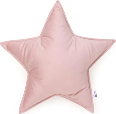Produktbild von Smokey Pink Soft Velvet Sternkissen