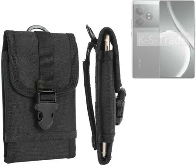 Produktbild von K-S-Trade Holster Handy Hülle kompatibel mit Realme GT 6T Holster Handytasche Gürtel Tasche Schutz Hülle Robust Outdoor schwarz