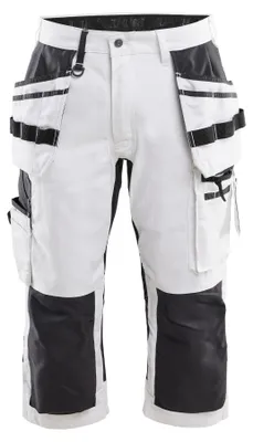 Produktbild von Blakläder Maler Piratenhose mit Stretch 1912, Farbe:Weiß/Schwarz, Größe:D96