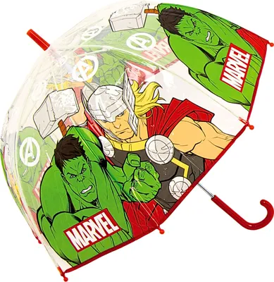Produktbild von Avengers Regenschirm - Marvel Stockregenschirm für Kinder-Glockenschirm Ø 68 cm