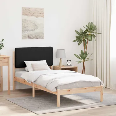 Obrázek produktu pro Maison Exclusive – postel s čalouněným čelem, černá, 75 x 190 cm