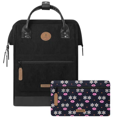 Produktbild von CABAIA Freizeitrucksack Rucksack mit Laptopfach Adventurer Recycled Velvet Backpack 18L Brighton schwarz