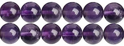 Produktbild von Lila Amethyst Edelstein Perlen 4mm 38cm Schmuckstein