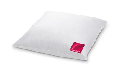Produktbild von HANSKRUCHEN Rubin Daunen Kissen 80x80 cm Hart Allergiker Kopfkissen waschbar 3 Kammern Kissen weiss -  Germany