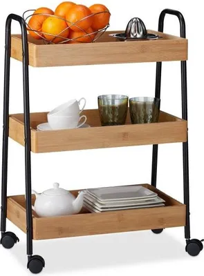 Obrázok produktu pre Servírovací vozík z bambusu