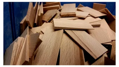 Produktbild von Hartholz Holzkeile 140x50x22 mm, Präzisions- und Montagekeile, Schreinerqualität