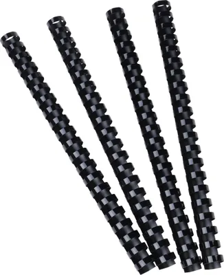 Image de Exacompta Boite 100 reliures spirales plastique 16mm Noir 75501E