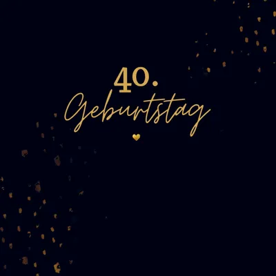 Produktbild von 40. Geburtstag- Gästebuch Blanko