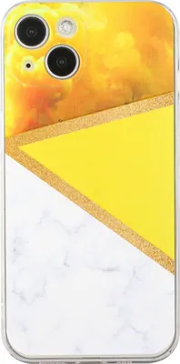 Produktbild von König Design Hülle kompatibel mit Apple iPhone 13 Kunststoff Soft Handyhülle - Handy Case Gelb