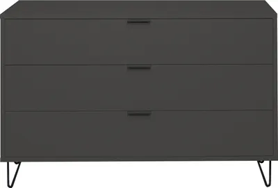 Produktbild von Schubkastenkommode >Bonnie< in anthrazit matt lack - 119x80x45cm (BxHxT)