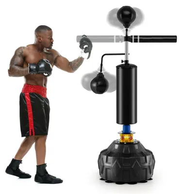 Immagine prodotto di Sacco da boxe – Sacco da boxe da terra – Palla da boxe – Palo per sacco da boxe – Sacco da kickboxing – Altezza regolabile da 168 a 201 cm