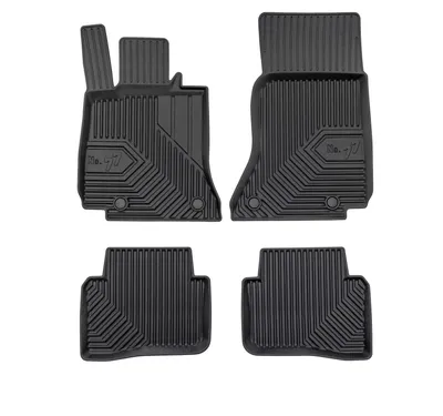 Image de Tapis de sol en caoutchouc pour Mercedes-Benz Klasa C S206 2021- (break) – 4 pièces, noirs, sur mesure