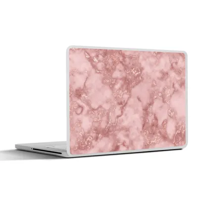 Produktbild von MuchoWow® Laptop Aufkleber Sticker Cover Roségold - Glitter - Marmor - Achat 30x22 cm - Laptop-Sticker