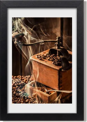 Produktbild von Bild 20x30 MDF-Rahmen, Wandkunst Körner Kaffee