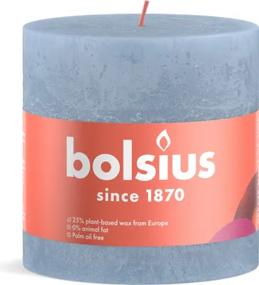 Produktbild von Bolsius Shine RustikKerze 100/100 Sky Blue
