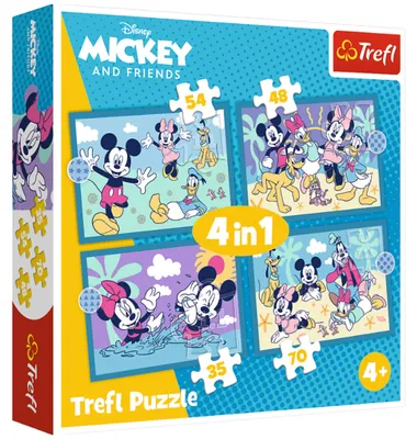Image de TREFL PUZZLE 4in1 Mickey Mouse Funny Occurrences 34669