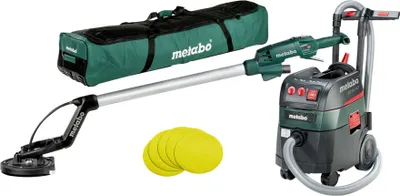 Produktbild von Metabo Set Langhalsschleifer LSV 5-225 + Allessauger ASR 35 L ACP mit 25 Haftschleifblättern P 120; Werkzeugtasche