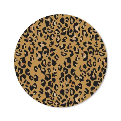 Produktbild von MuchoWow® Mauspad Mousepad Pantherdruck - Gelb - Gold 40x40 cm - Mousepads - Maus Mat - Pad - Mausunterlage - Schreibtisch Accessoires