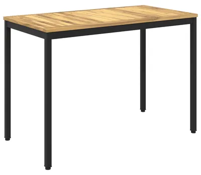 Immagine prodotto di vidaXL Tavolo da giardino bianco e nero, 108,5 x 55 x 75 cm