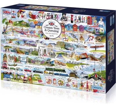 Obrázok produktu pre GIBSONS Puzzle Symboly Veľkej Británie 1000 dielikov