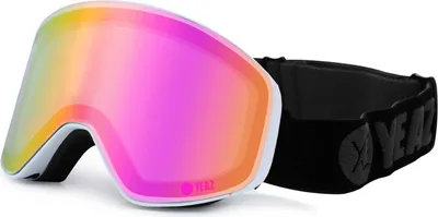 Zdjęcie produktu dla YEAZ magnetyczne gogle narciarsko-snowboardowe różowe lustrzane/białe APEX