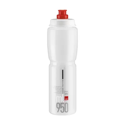 Image de Elite, bouteille d'eau réutilisable Jet, 950 ml, transparente/rouge