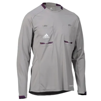 Produktbild von adidas FIFA Schiedsrichter Trikot Referee Jersey grau/aluminium langarm XL