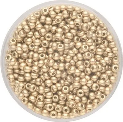Produktbild von Rocailles metallic goldbraun 2,6 mm 17 g
