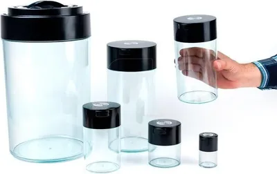Obrázok produktu pre Mason jar Transparentné 2,35 litra s vekom - skladovanie byliniek Tabaková škatuľa Vzduchotesný kontajner na uskladnenie tabakových výrobkov