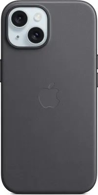 Image de Apple FineWoven Backcover MagSafe pour l'Apple iPhone 15 - Noir