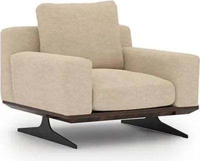 Produktbild von Designer Sessel Wohnzimmer Einrichtung Textil lModern Polstermöbel Neu