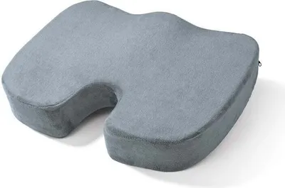 Produktbild von VITALmaxx Ergonomisches Gel-Sitzkissen inkl. Fleecebezug - grau