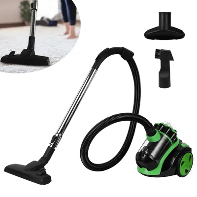 Image de VINGO Aspirateur sans sac 900 watts Aspirateur de sol silencieux pour sols durs et moquettes Filtre HEPA très efficace Faible consommation d'énergie 3.0L