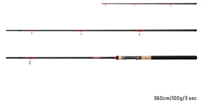 Produktbild von Delphin LEEDER Feeder + 2 Spitzen 330cm/100g/3 Teile