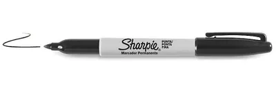 Obrázek produktu pro Sharpie Fine Point - černý - jemný hrot - vícebarevný - jemný - kov - papír - plast - AP