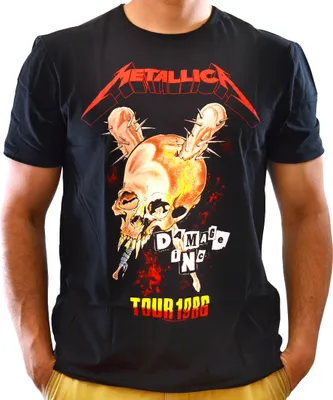 Produktbild von Amplified Musik Rock Band Tour Shirts Uni Männer Frauen Metallica - Tour 1986 M