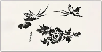 Produktbild von Coloray Bild aus Leinwand 140x70 Leinwand Dekoration - Vögel Blumen