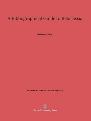 Produktbild von A Bibliographical Guide to Belorussia